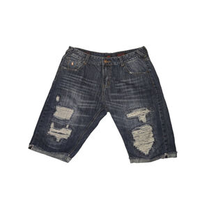 Men's RTGB Danny Boy Denim Distrrssed Shorts Blue 38W